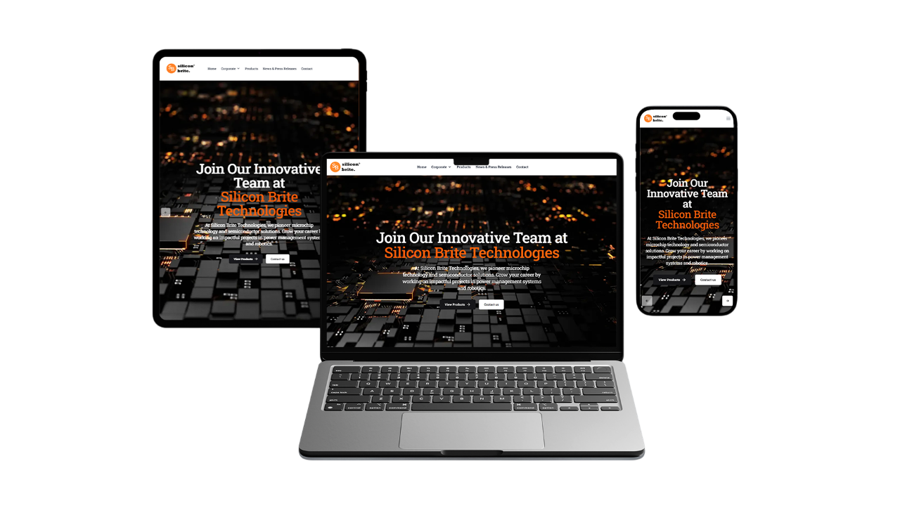 Corporate Website for SiliconBrite
